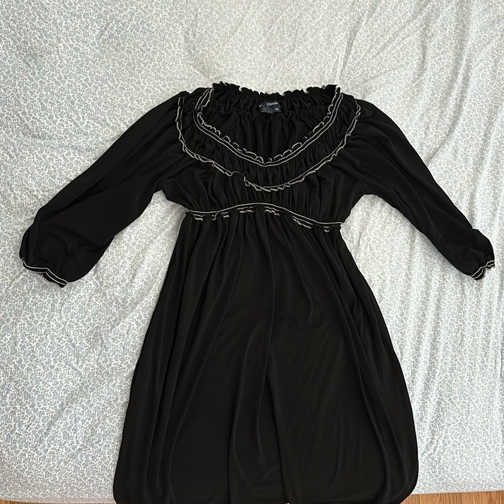 Max Edition black dress size xs with 3/4 sleeves